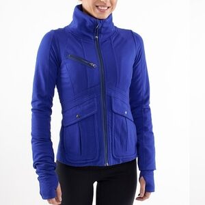 Lululemon It's Happening Jacket Pigment Blue Size 12